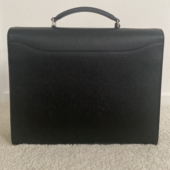 CELINE | Cartable medium briefcase in shiny grained calfskin - Picture 2 of 9